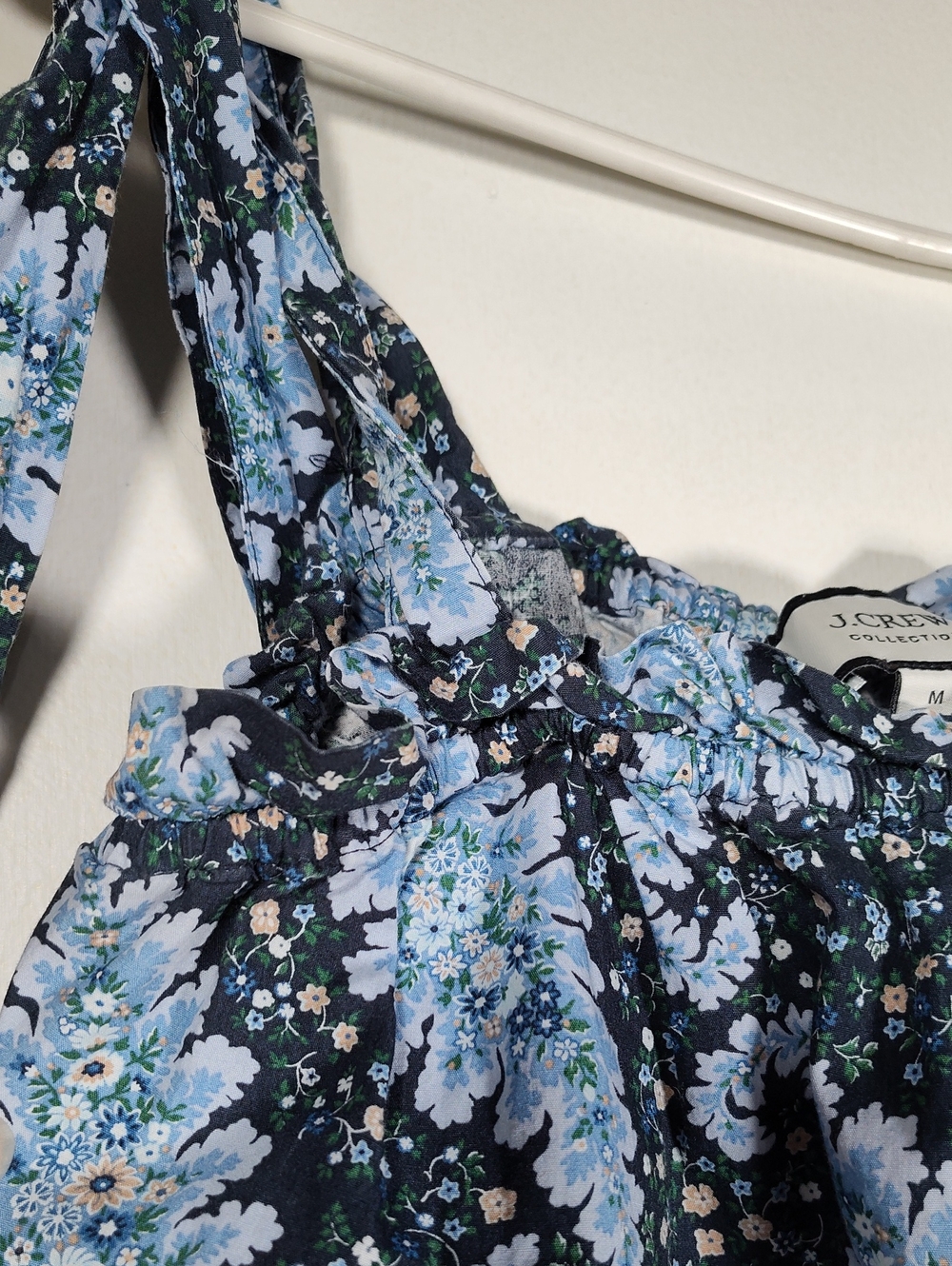 J. Crew Collection tie-shoulder tank in Ratti Pacific blue paisley M - Picture 6 of 10